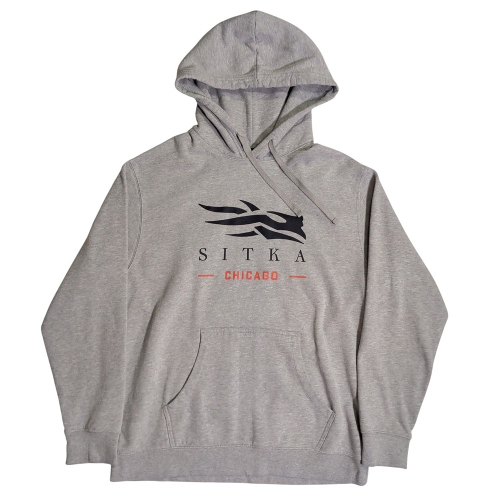 Sitka Gear Hoodie Mens Size XL Heather Grey Performance Pullover Hunting Gear